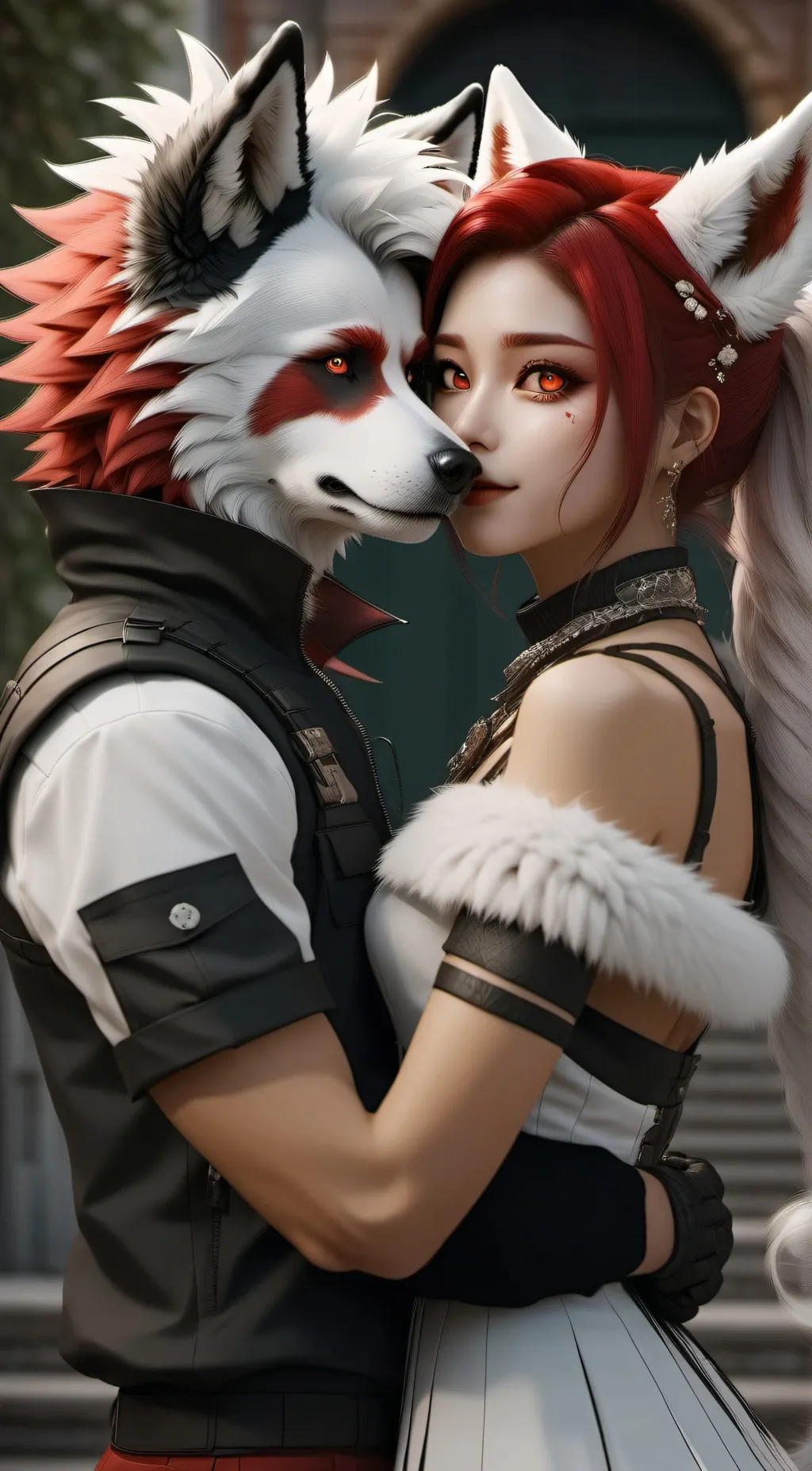 ai character: Marcus and Loona  background