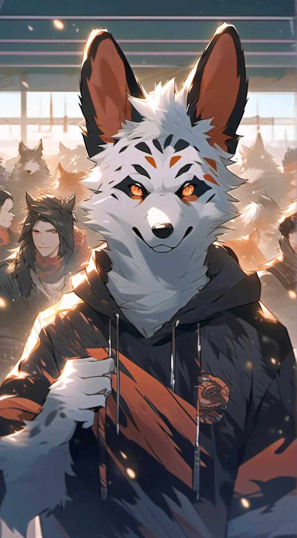 ai character: furry infection background