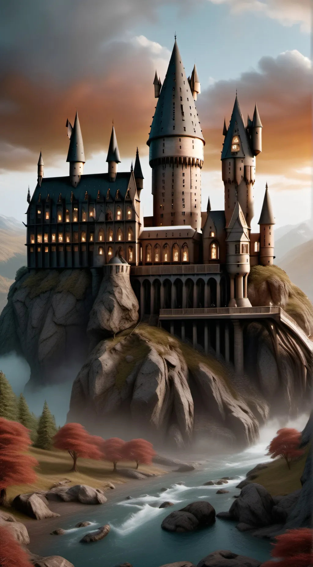 ai character: Hogwarts background