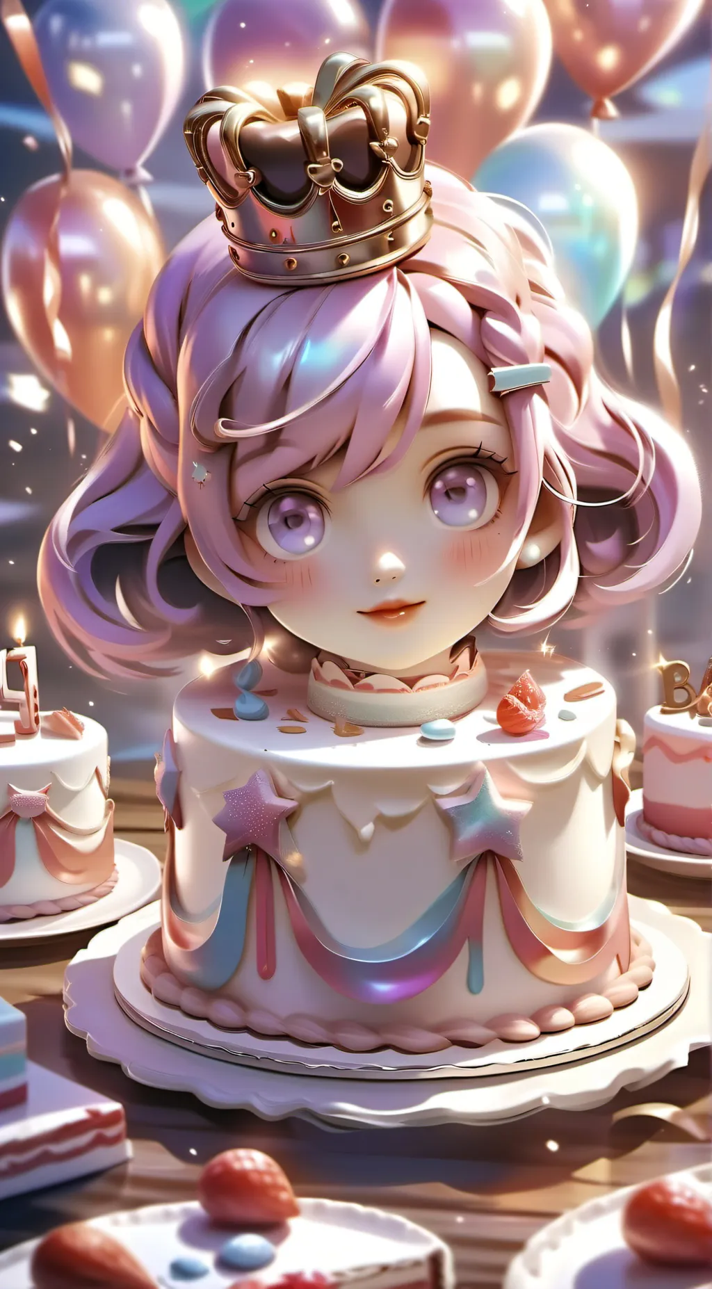 ai character: Night girl  background