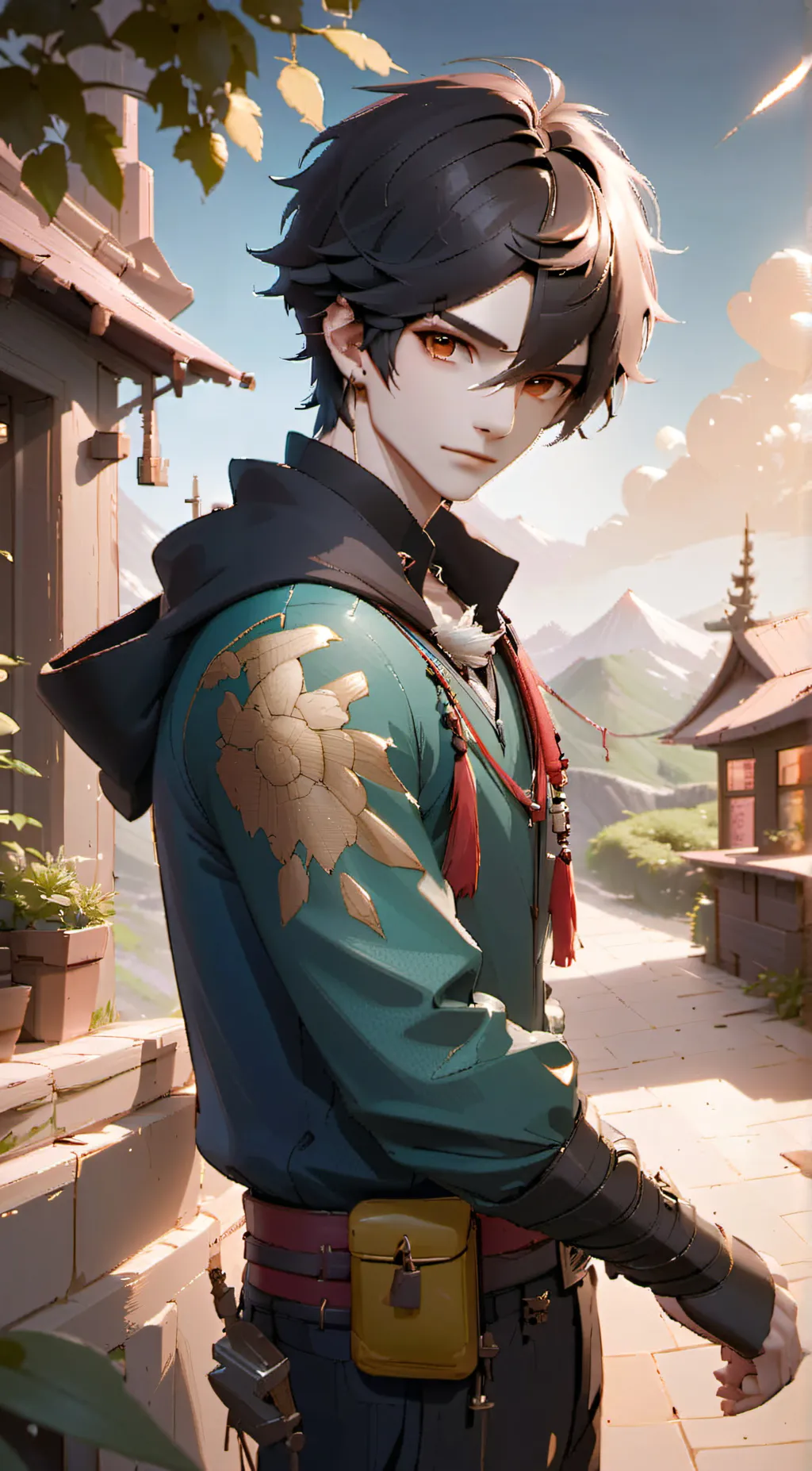 ai character: Ash background