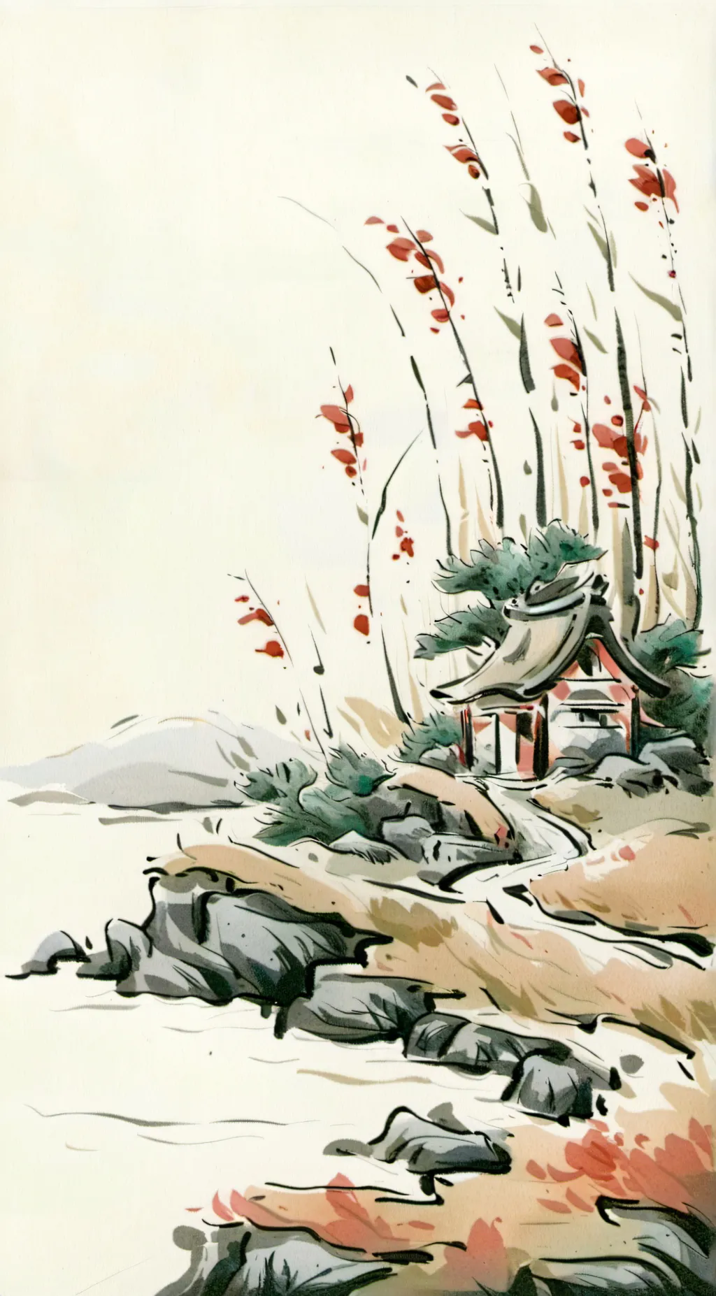 ai character: grass background