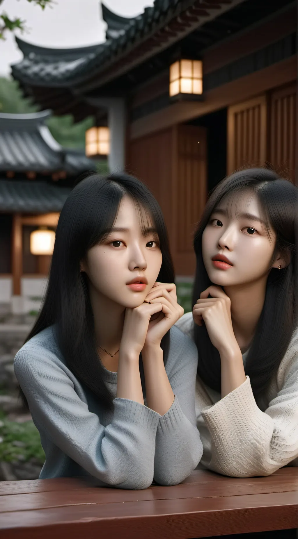 ai character: Marina und Sakura background