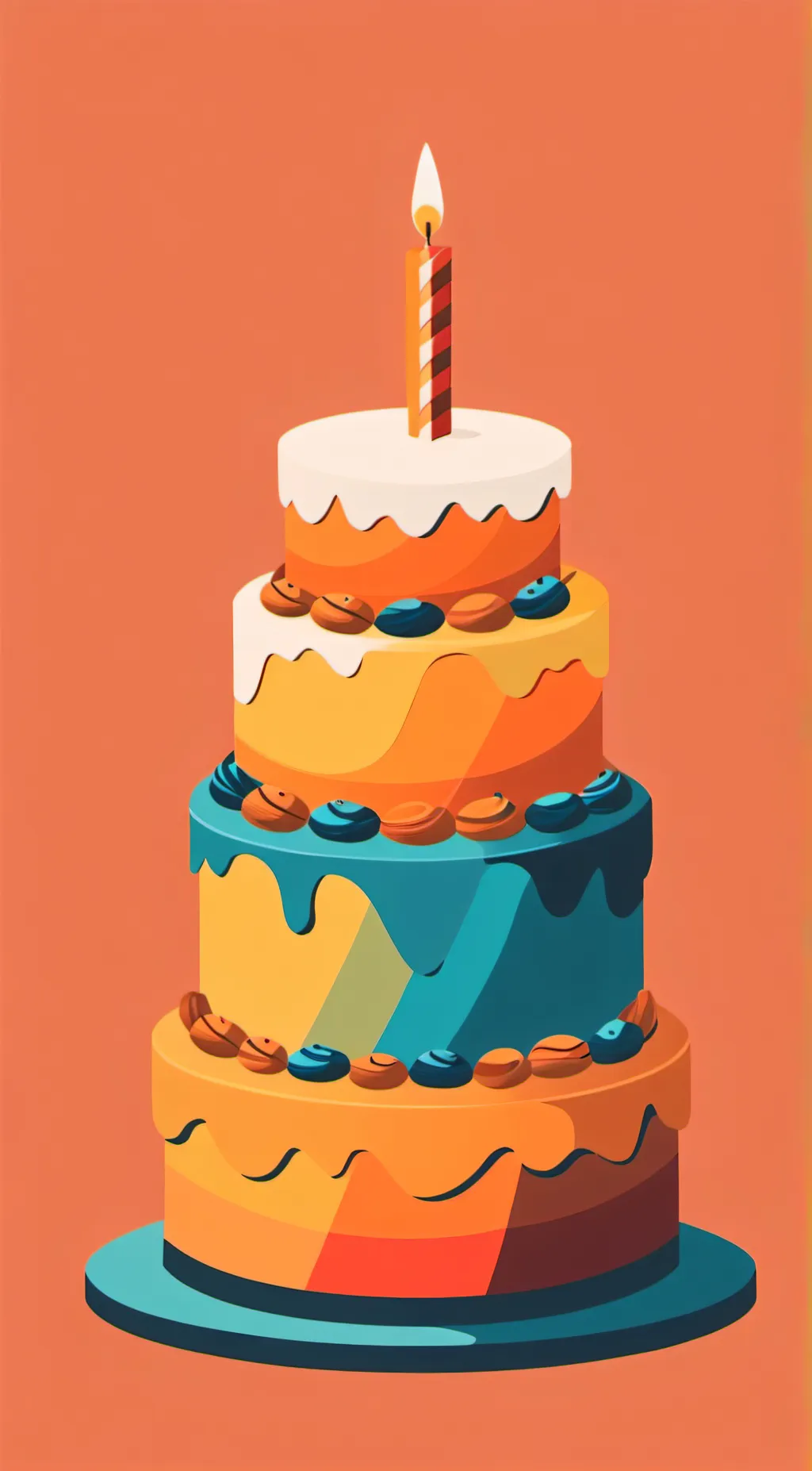 ai character: b-day cake♡♡♡♡ background