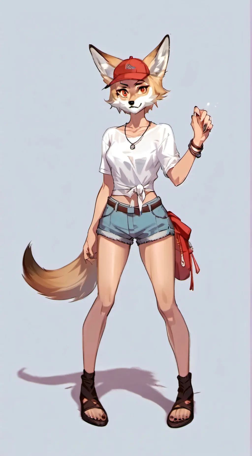 ai character: aerial nakie background