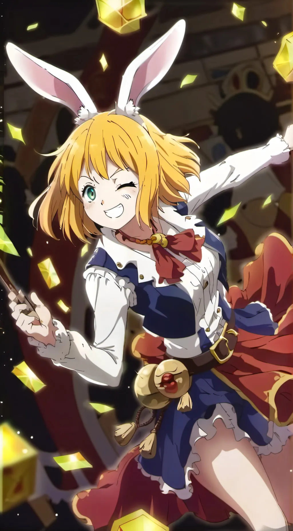 ai character: Carrot  background