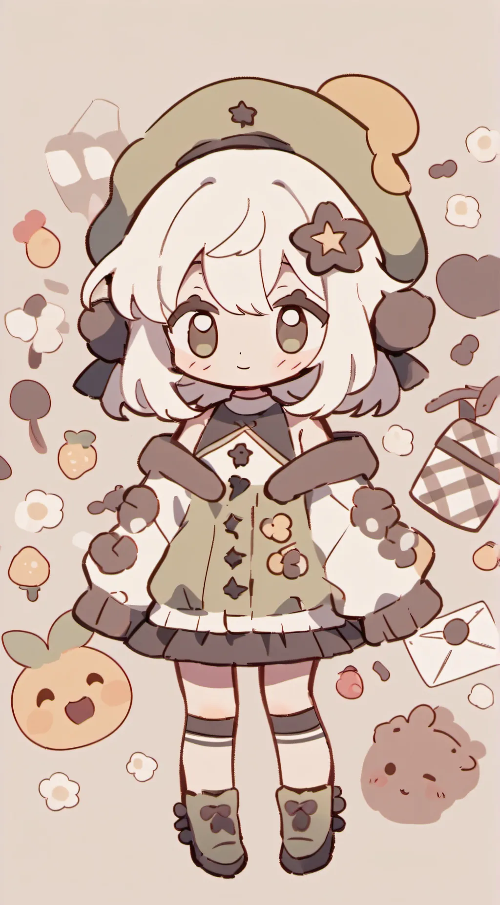 ai character: Emoji background