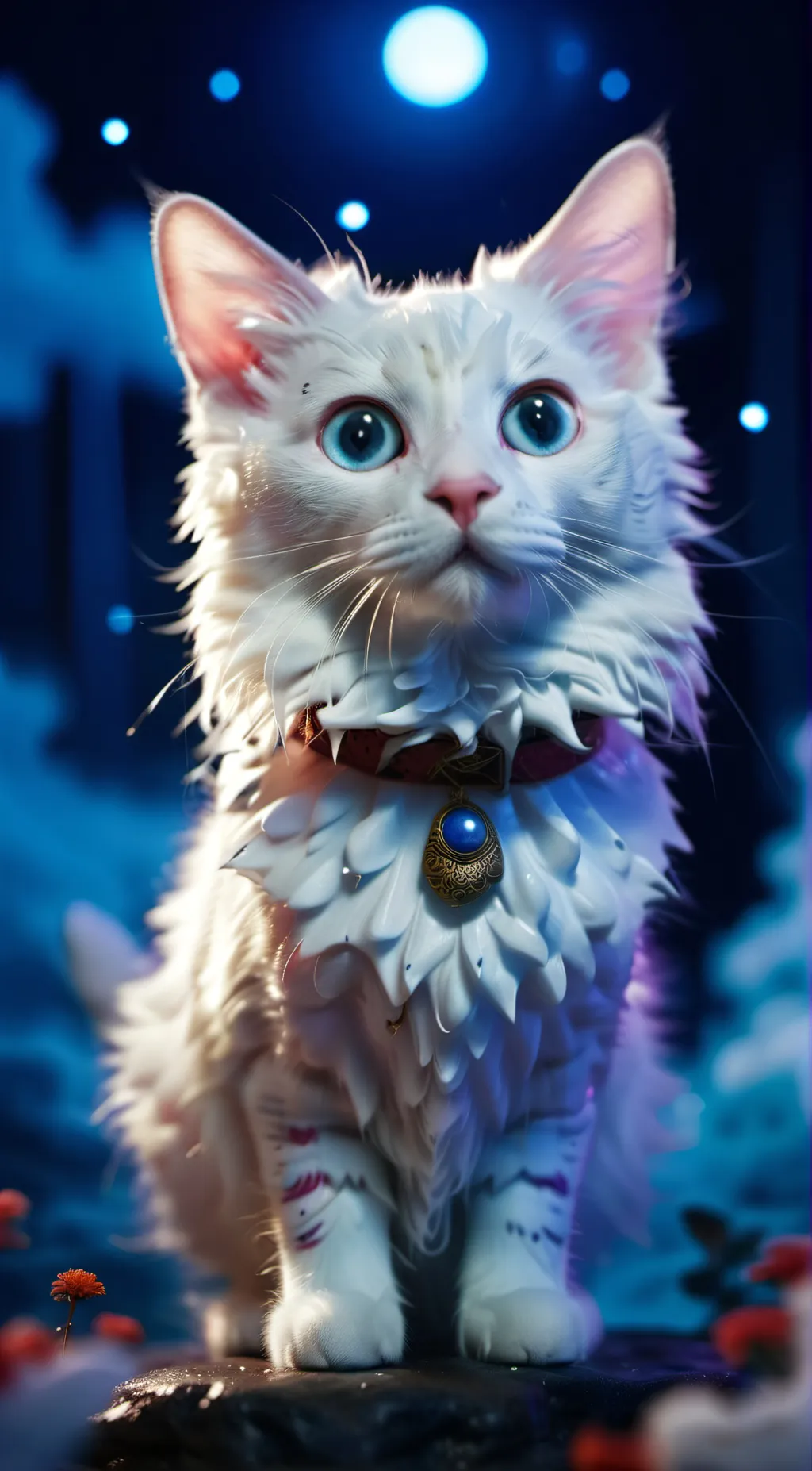 ai character: fluffy background