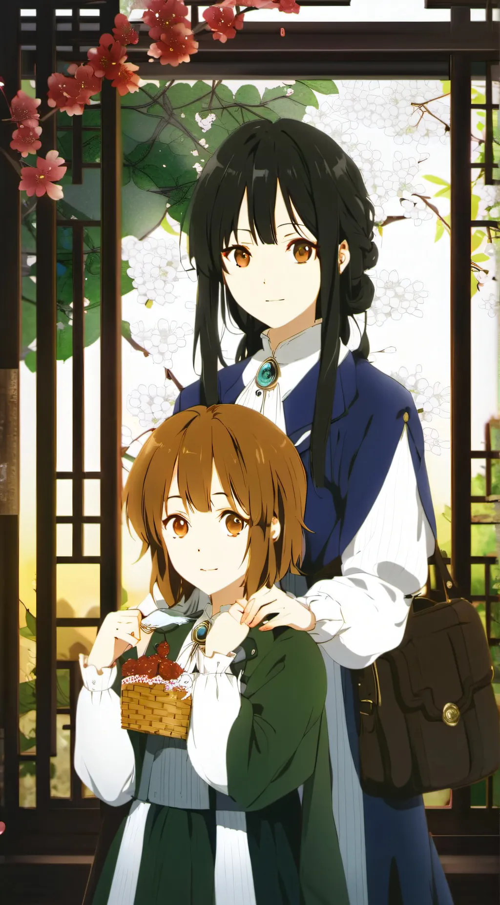 ai character: Chloe and zoe background