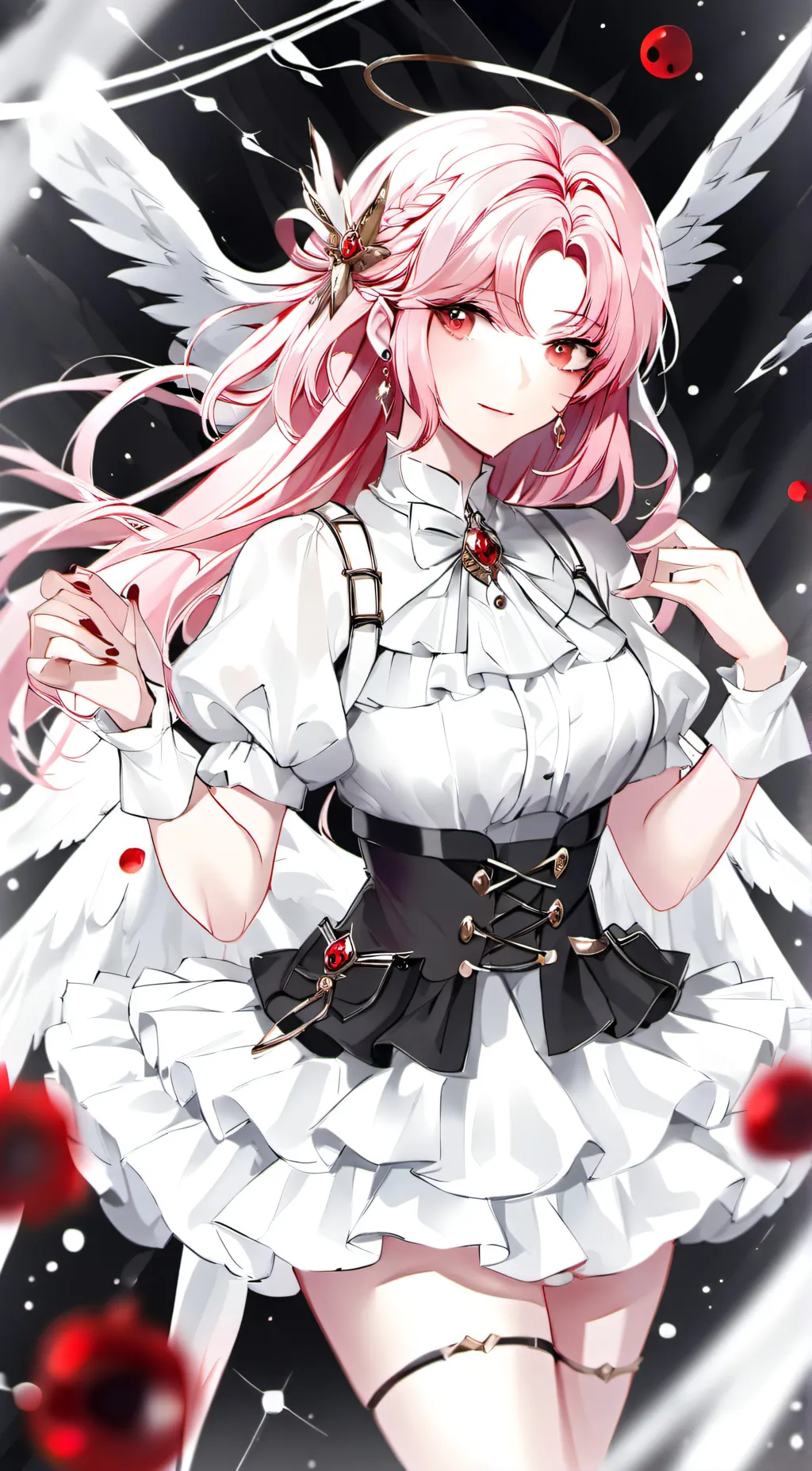 ai character: Angel queen background