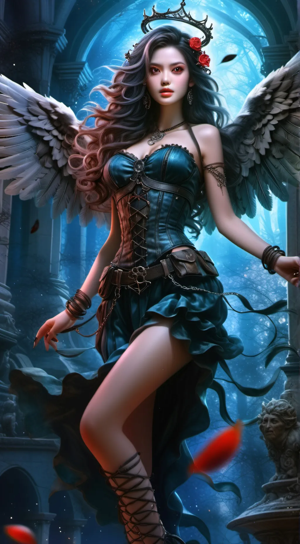 ai character: angel background