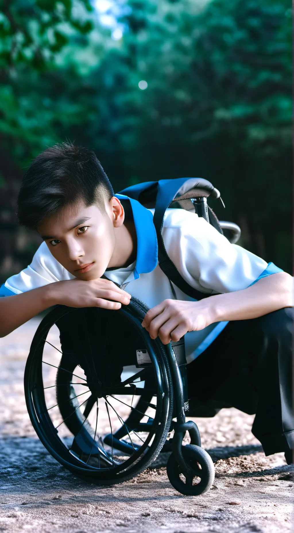 ai character: aaron background