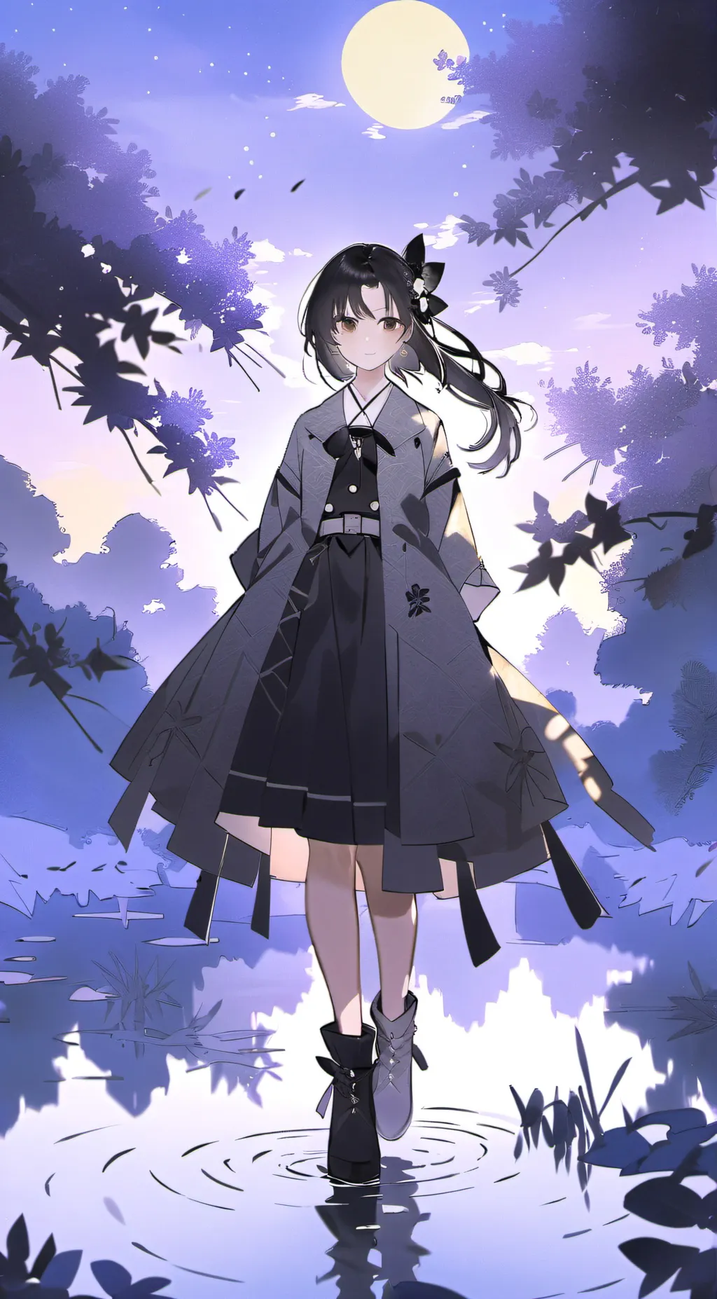 ai character: Luna background