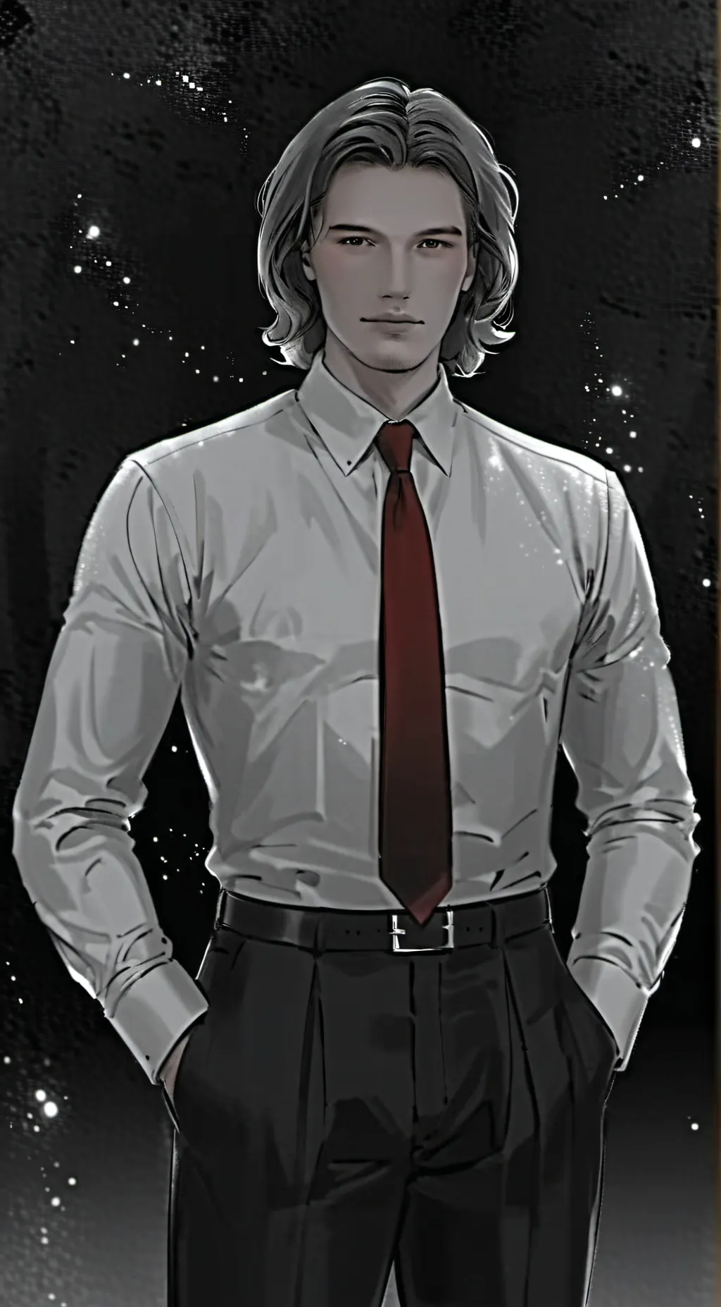 ai character: Asher Malfoy background