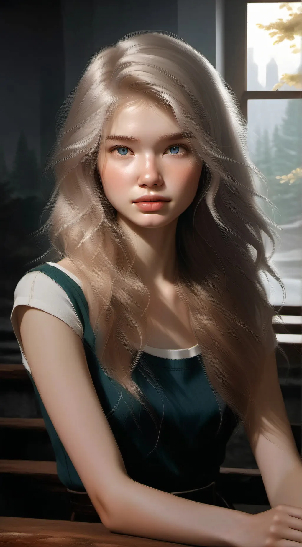 ai character: Aurora Sterling background