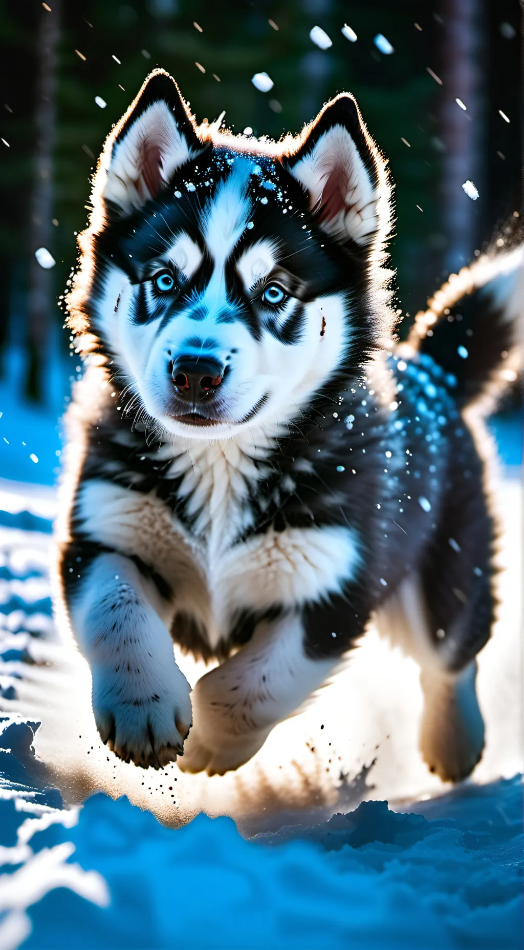 ai character: Frosty background