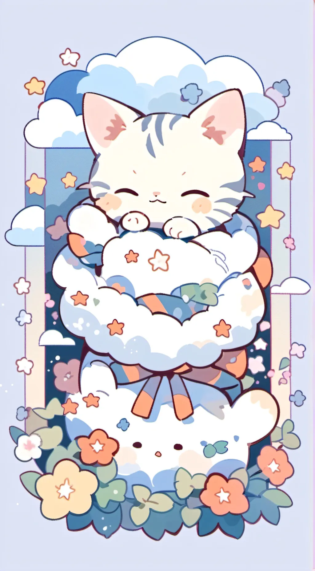 ai character: Catnap is ill background