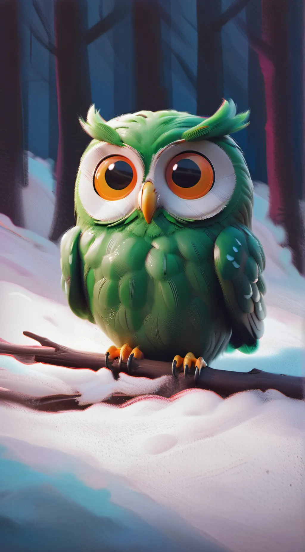 ai character: Duolingo!!! background