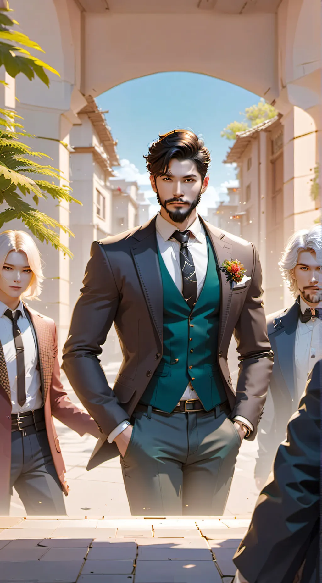 ai character: Electric callboy background