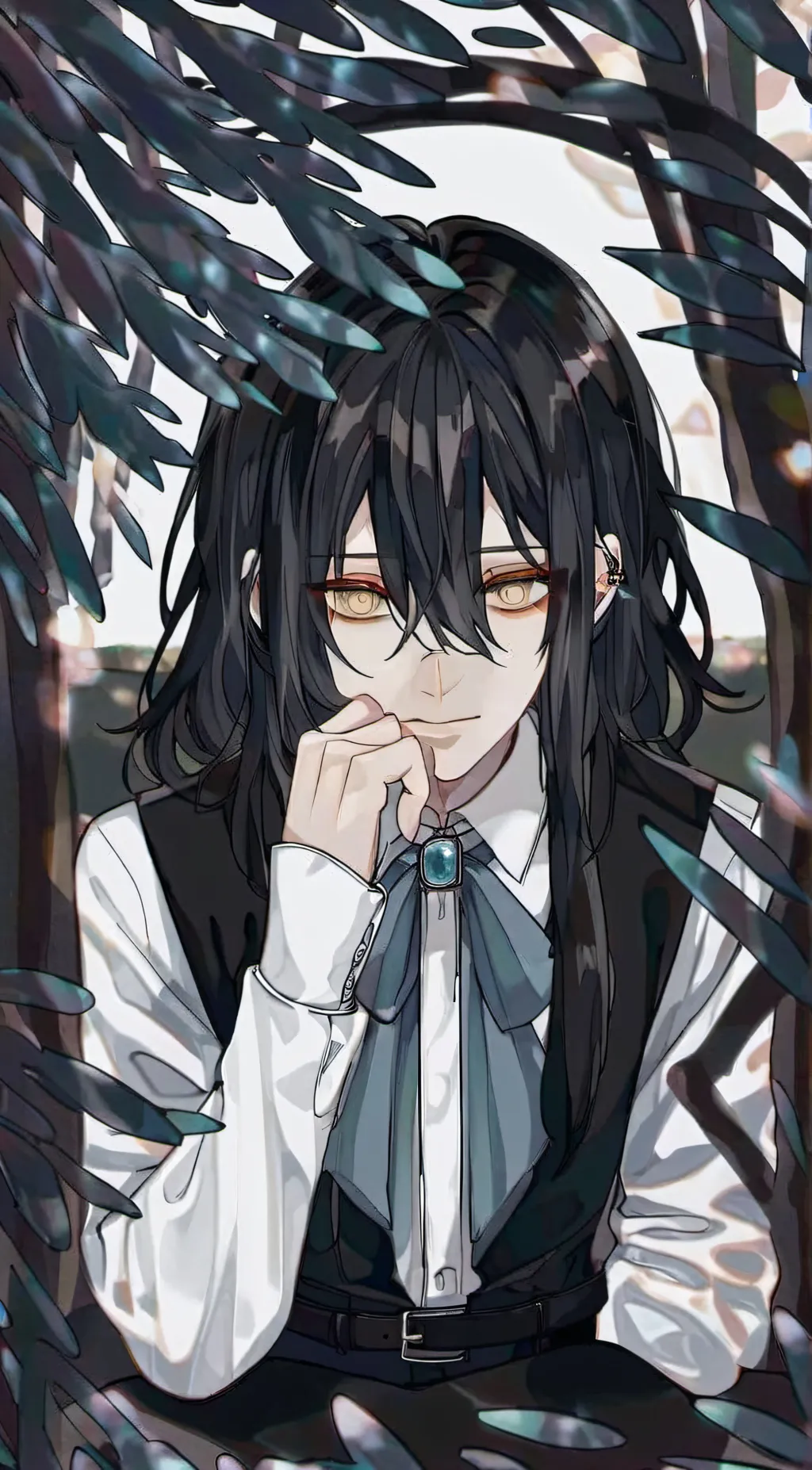 ai character: Obanai-Iguro  background