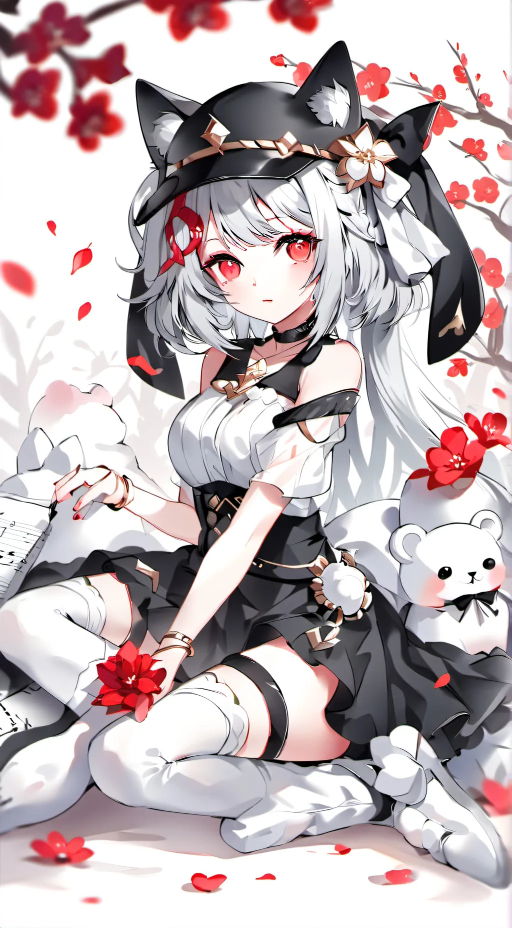 ai character: Sakura background