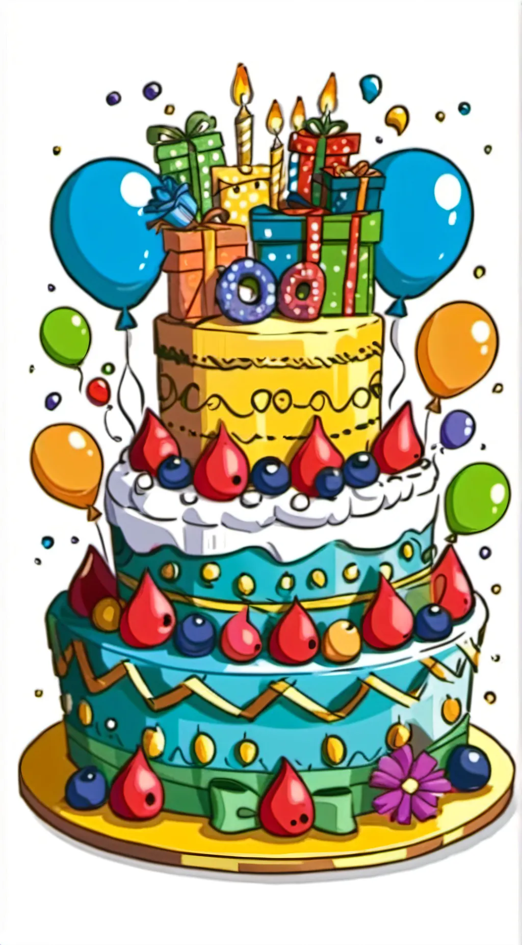 ai character: bday  background