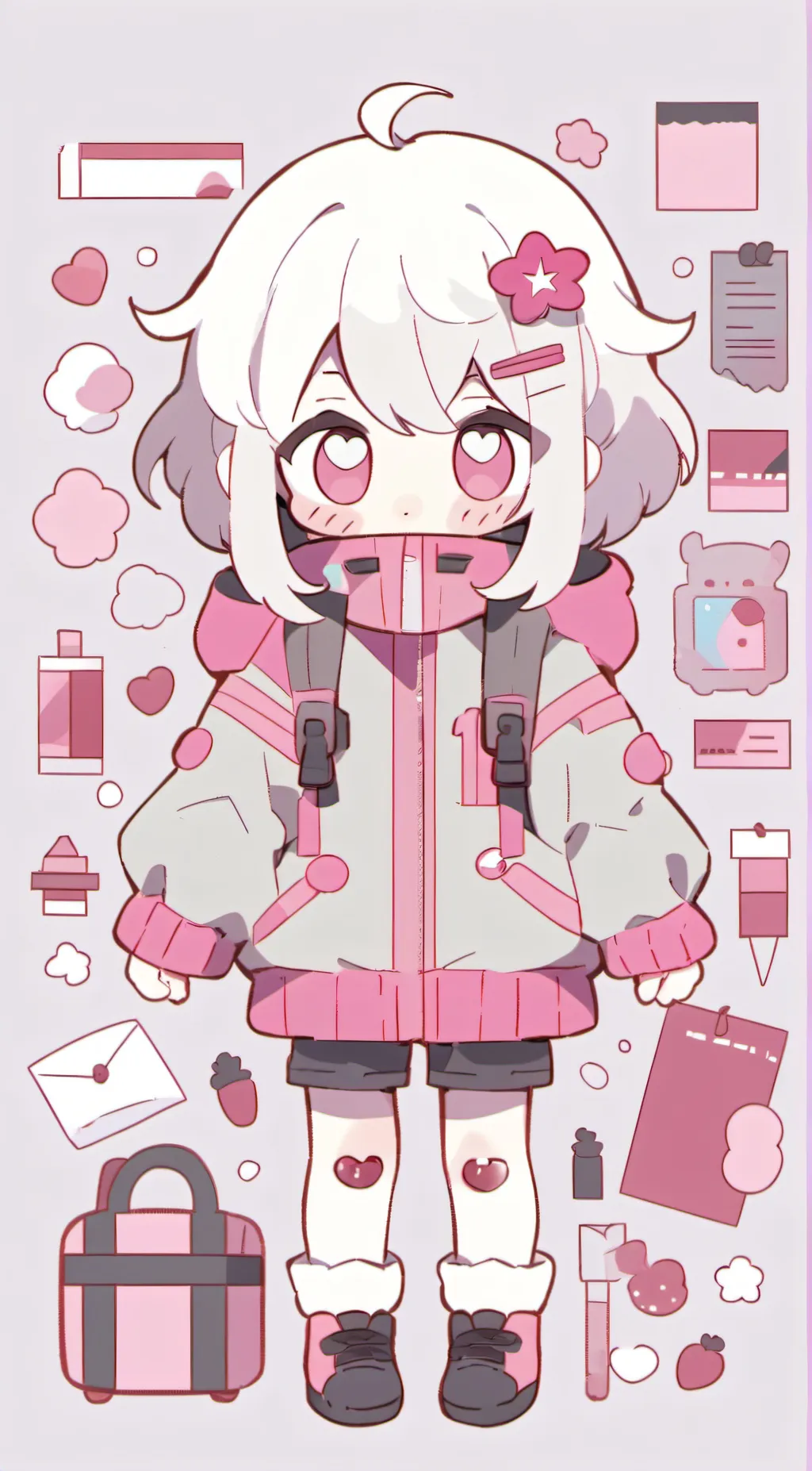 ai character: Baby Ochako  background