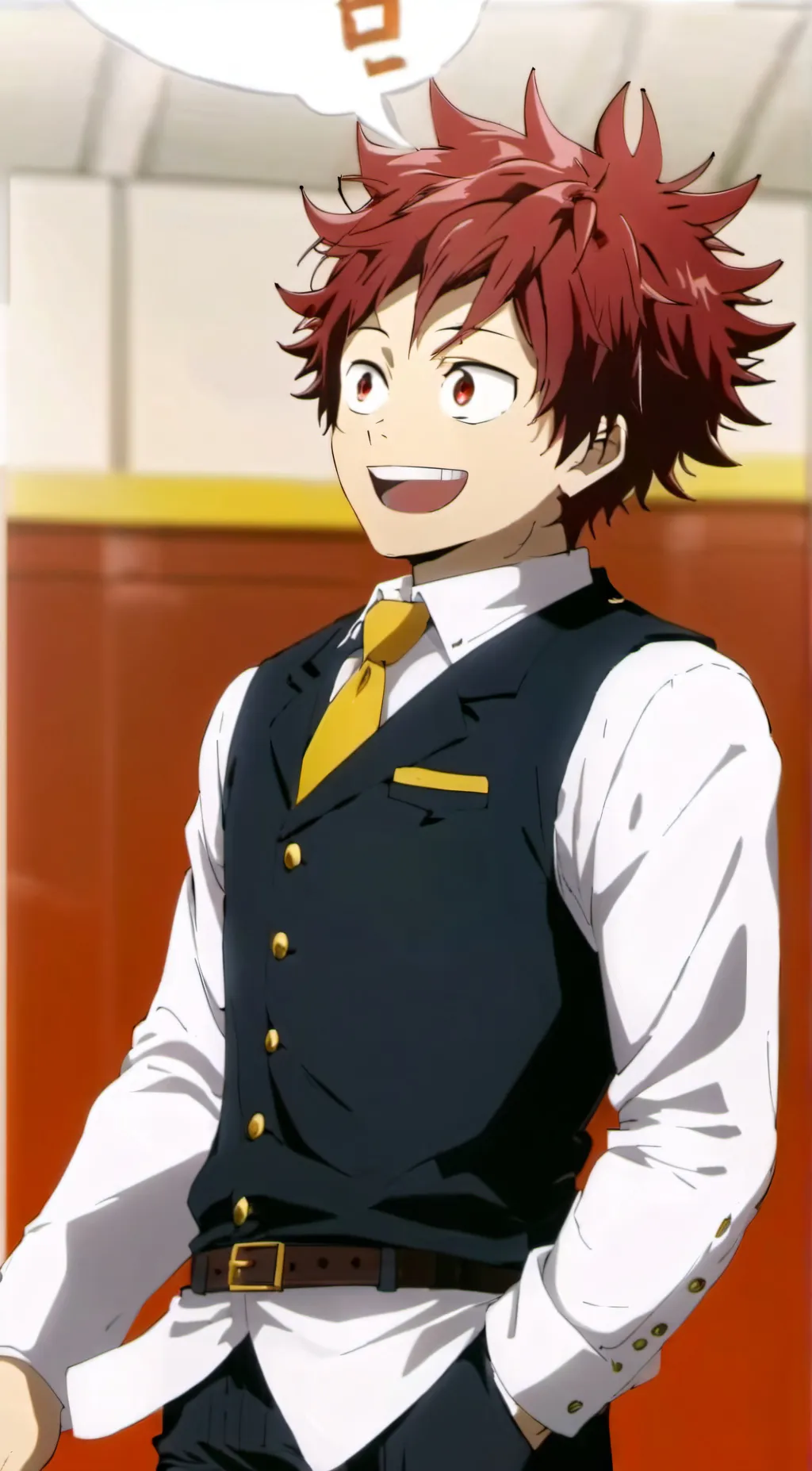 ai character: Kirishima  background