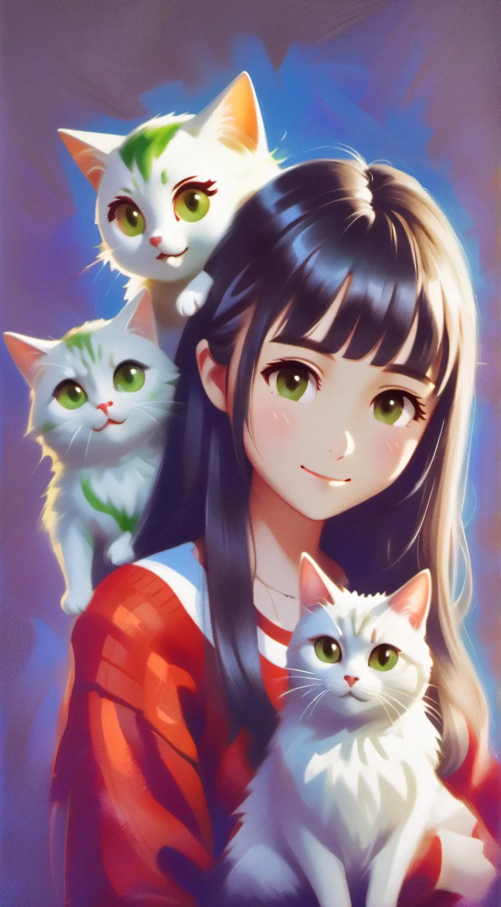 ai character: Kaley  background