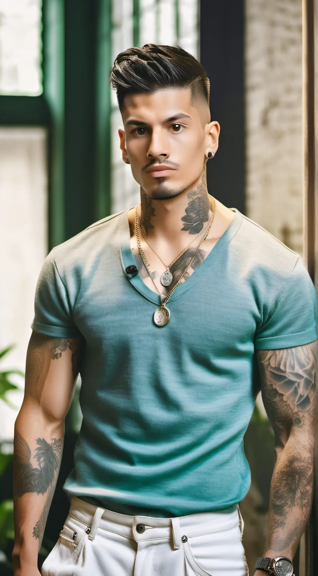 ai character: Mando  background