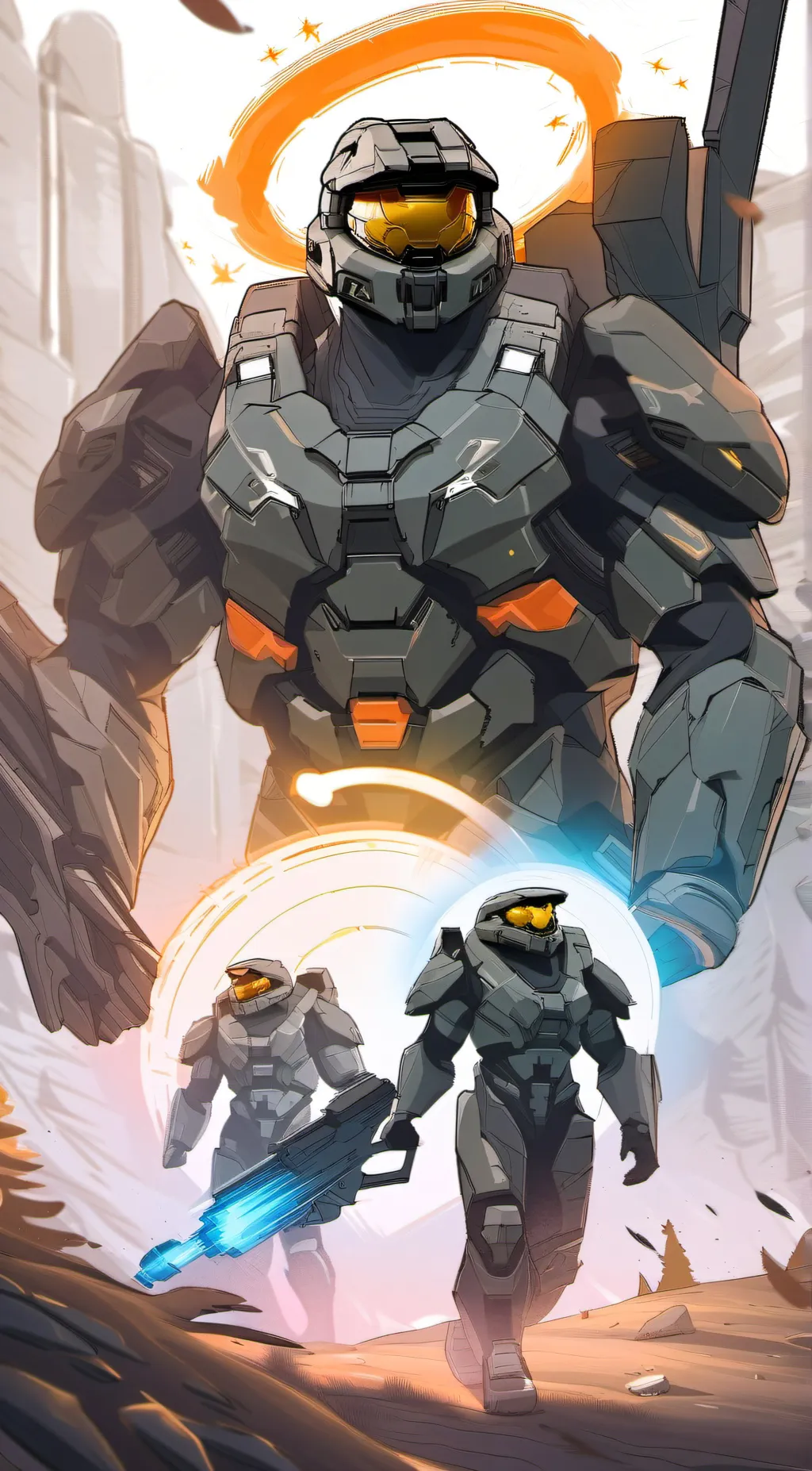 ai character: Halo background