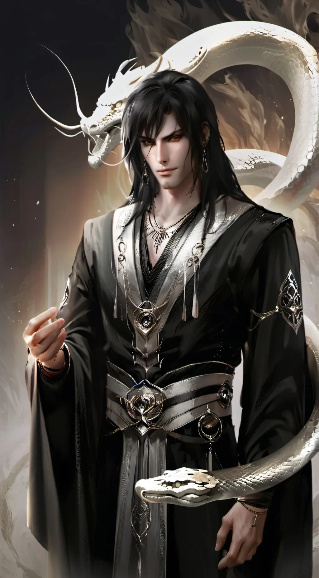 ai character: Takshaka background