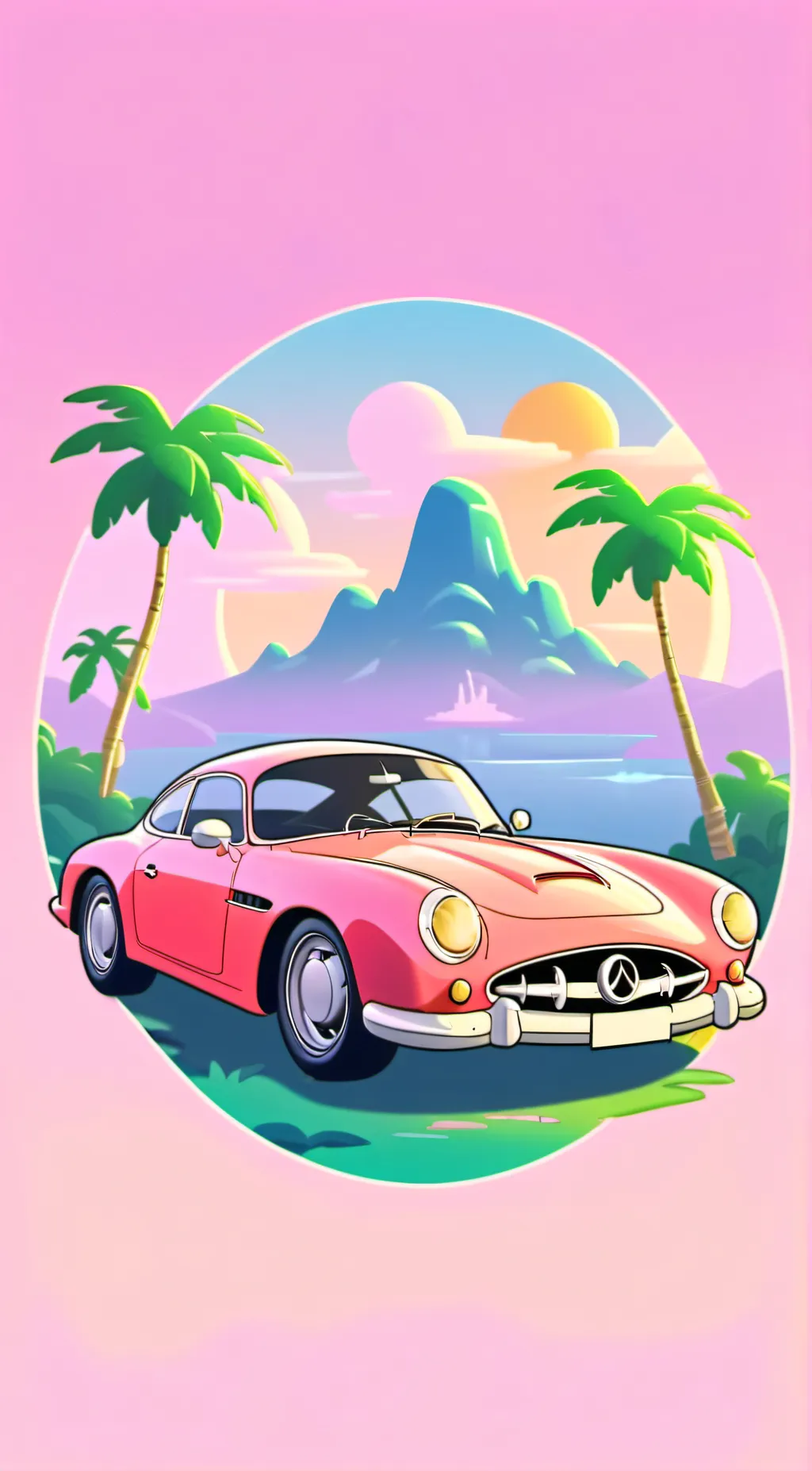 ai character: Car Trip  background