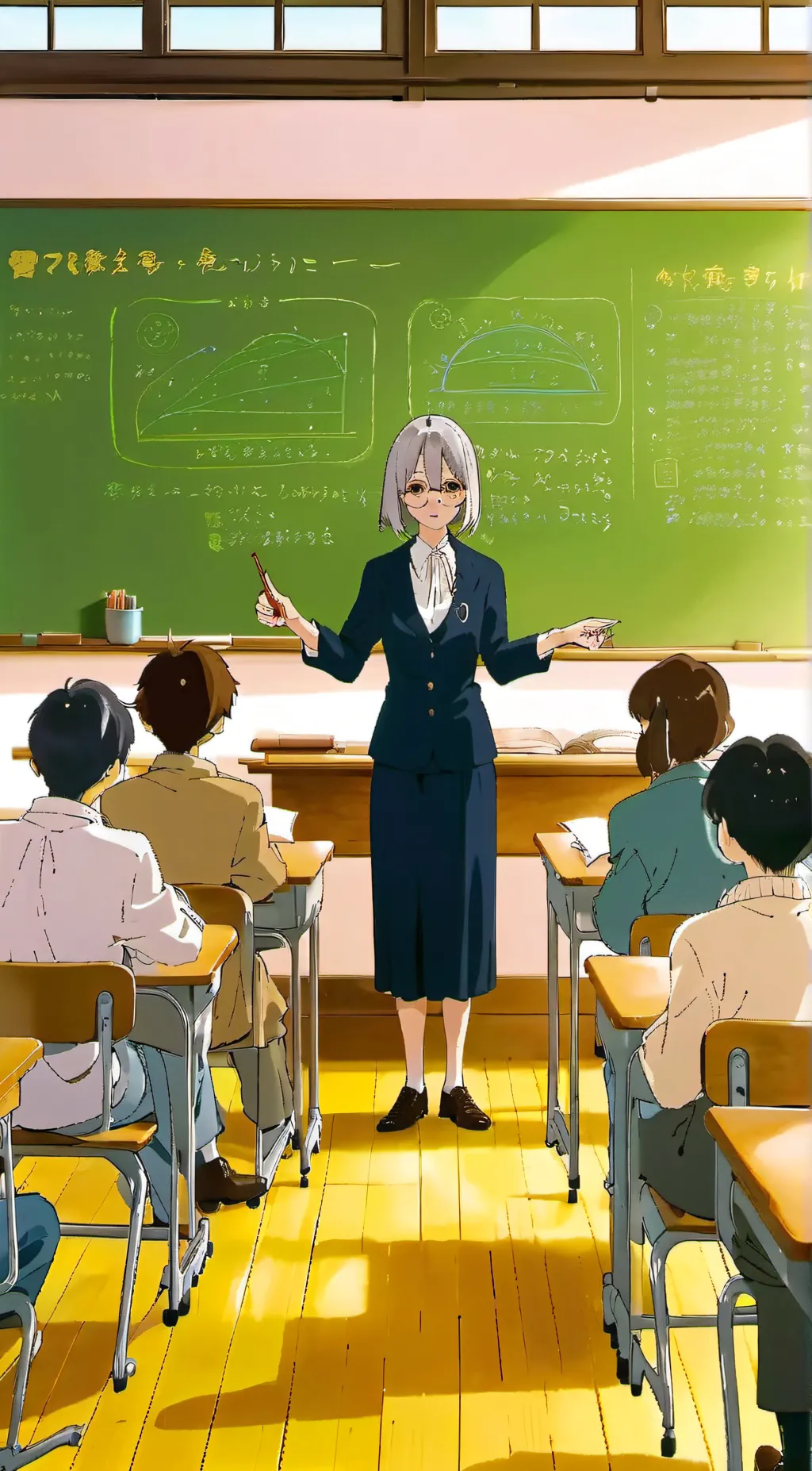ai character: The Class Room background