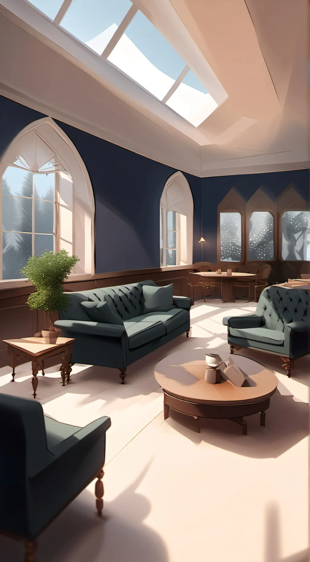 ai character: overlord meeting  background