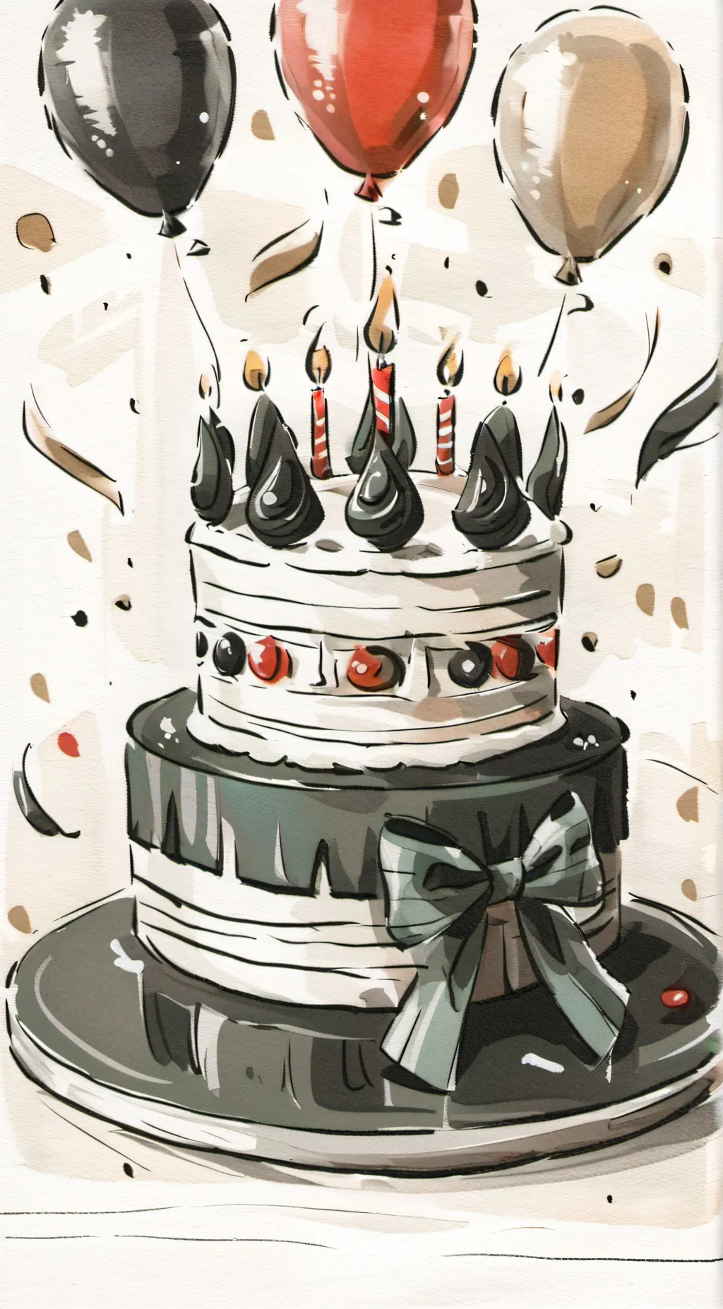 ai character: Cake background