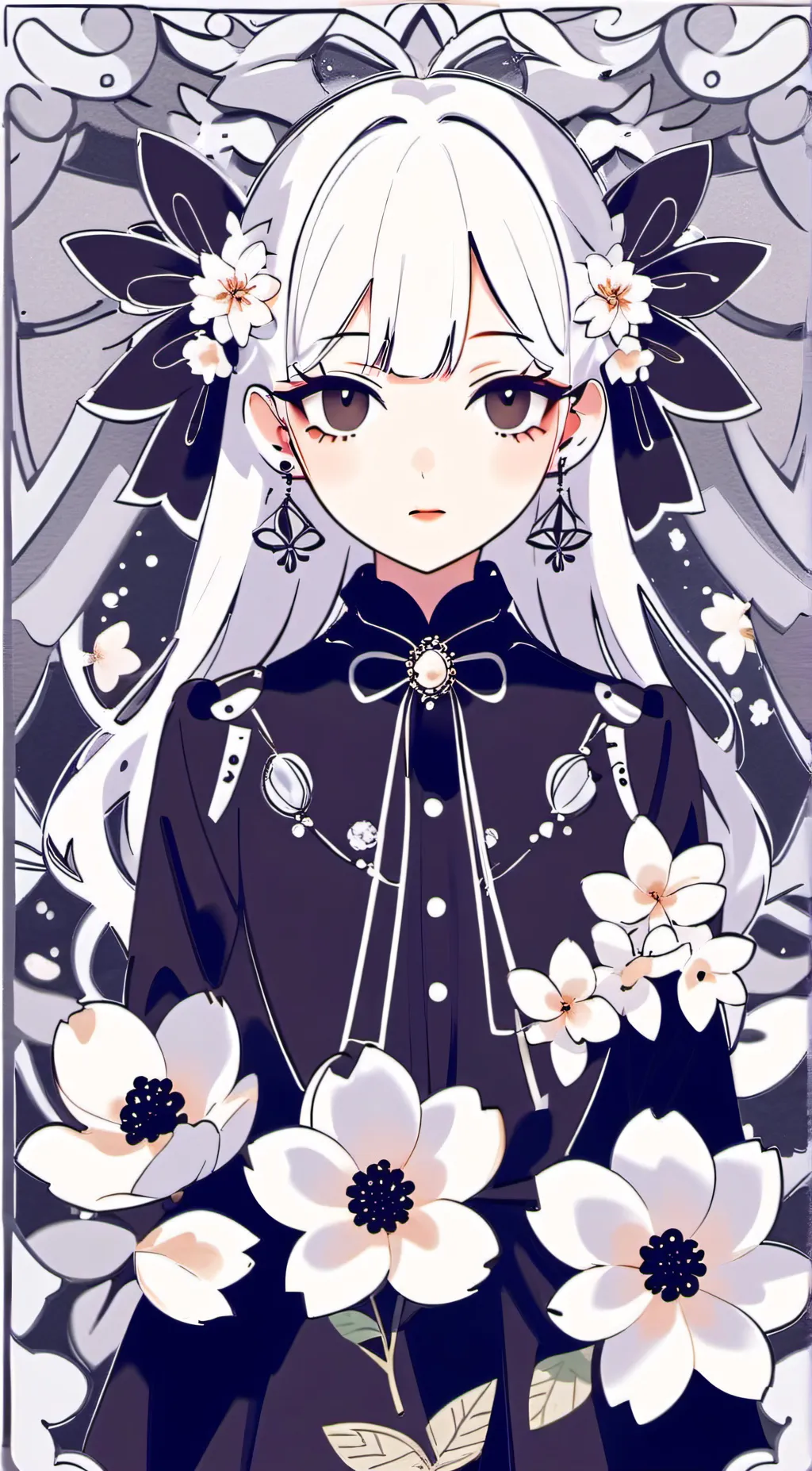 ai character: Miss Bloomie  background