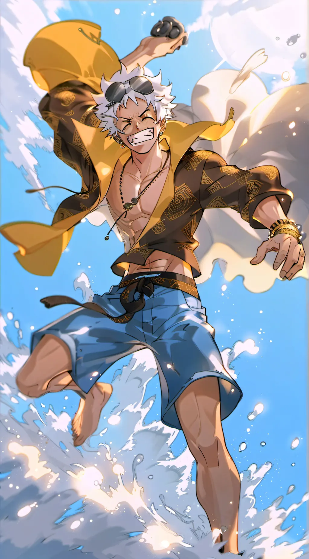ai character: Luffy background