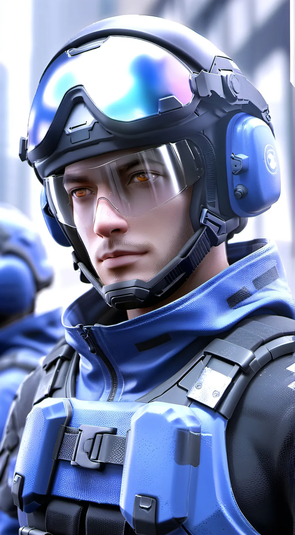 ai character: Swat meme background