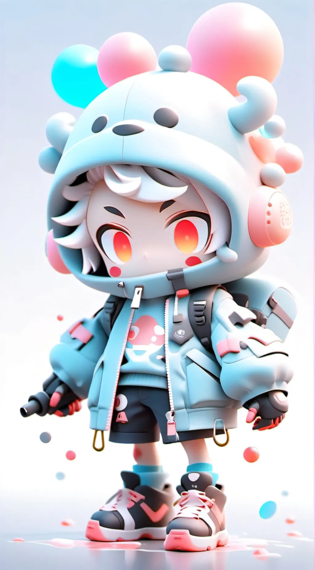 ai character: Dimond slime background