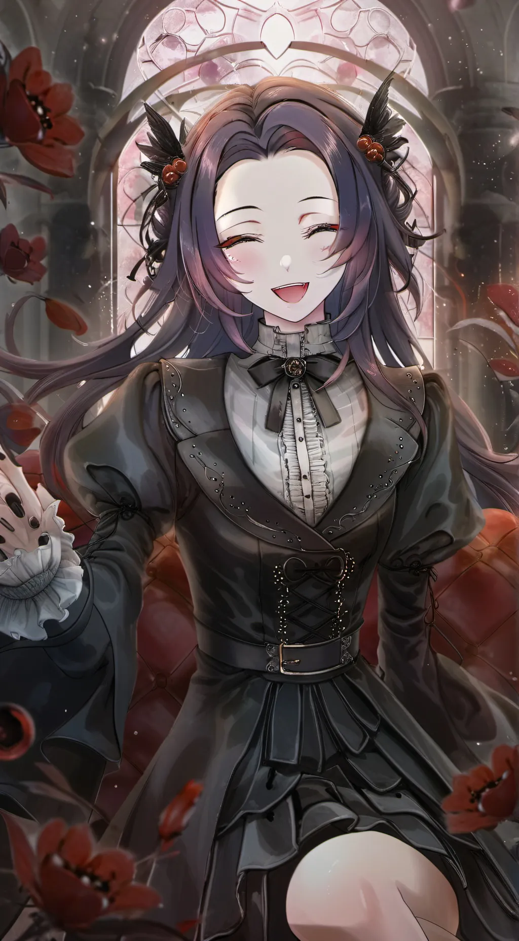 ai character: Stomach ache background