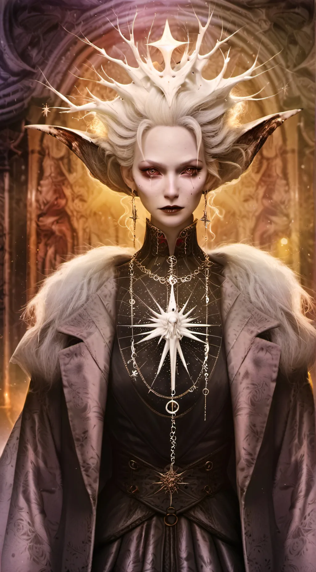 ai character: The white witch  background