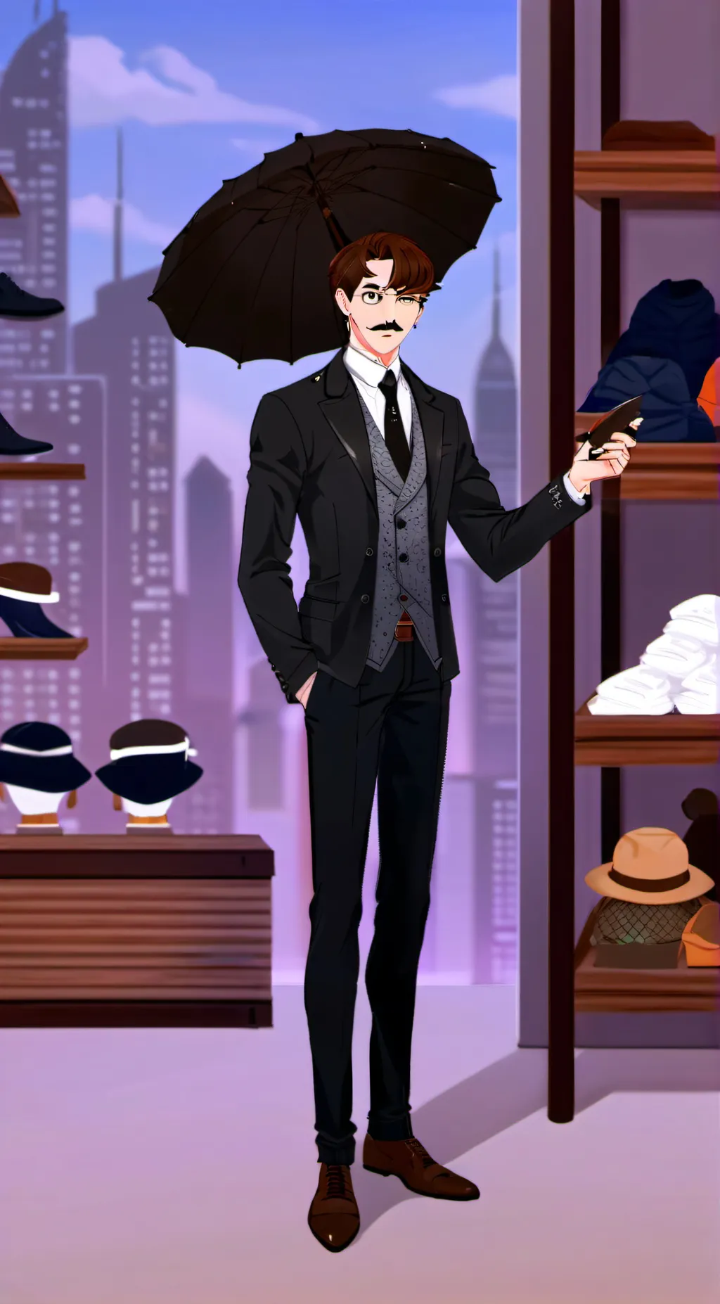 ai character: BREAK IN 2 MHA AU background