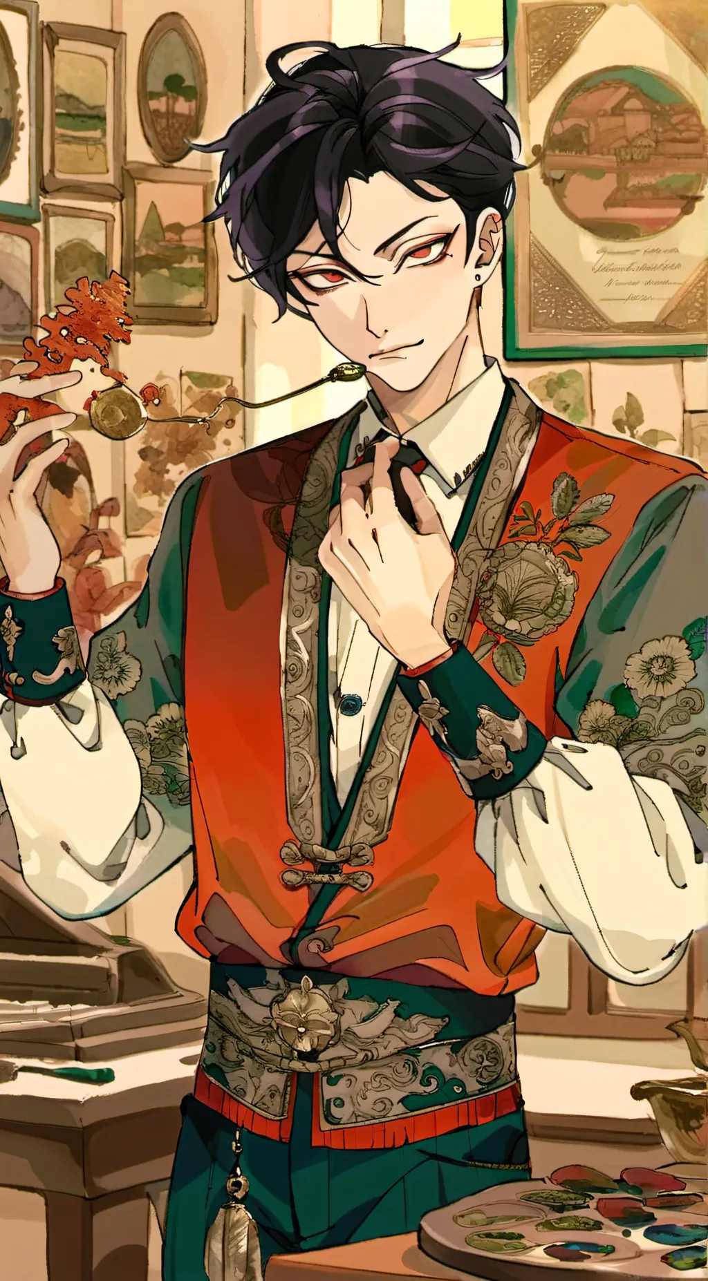 ai character: 💗✨Vox✨💗 background