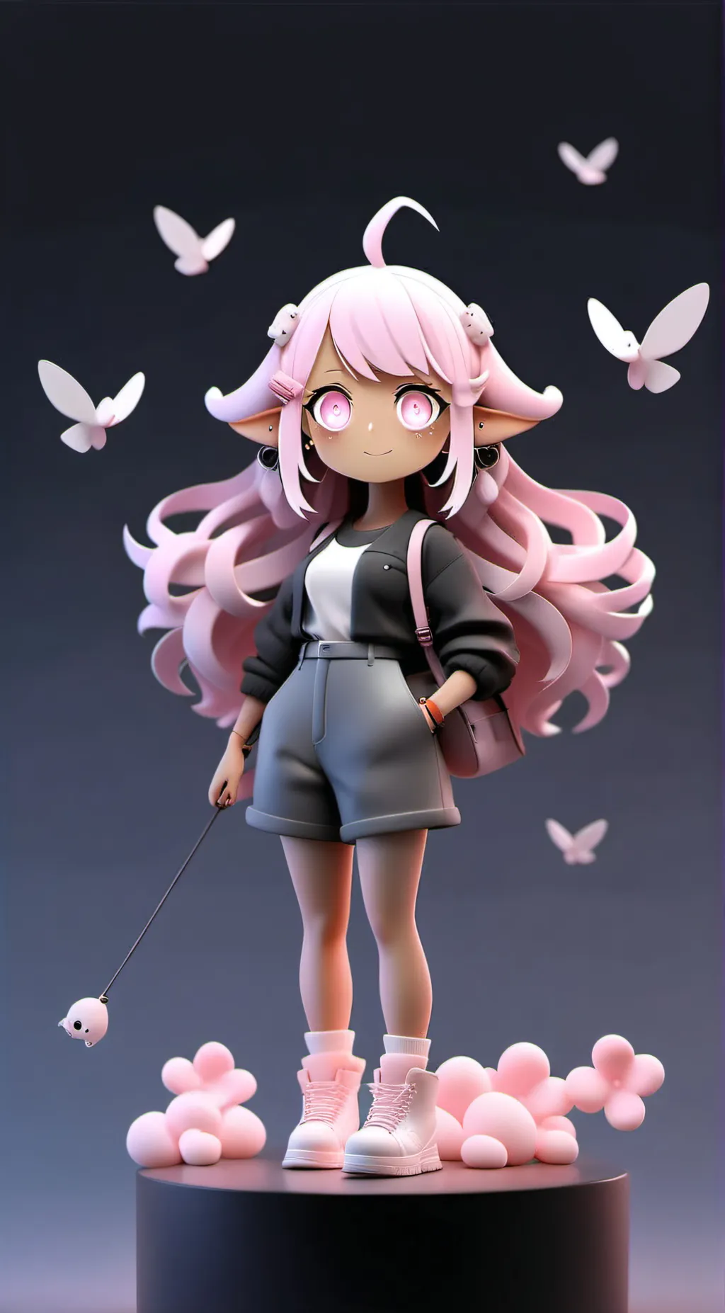 ai character: Luna background