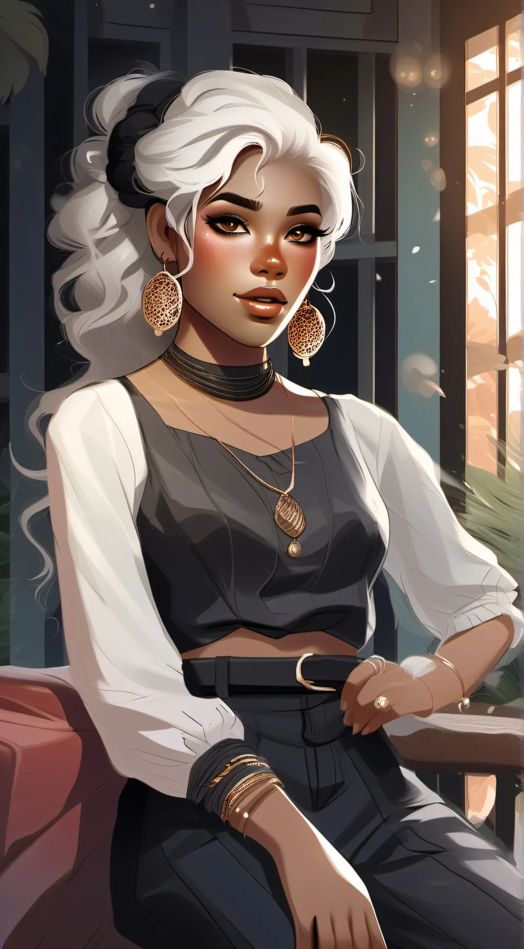 ai character: Amani ward background