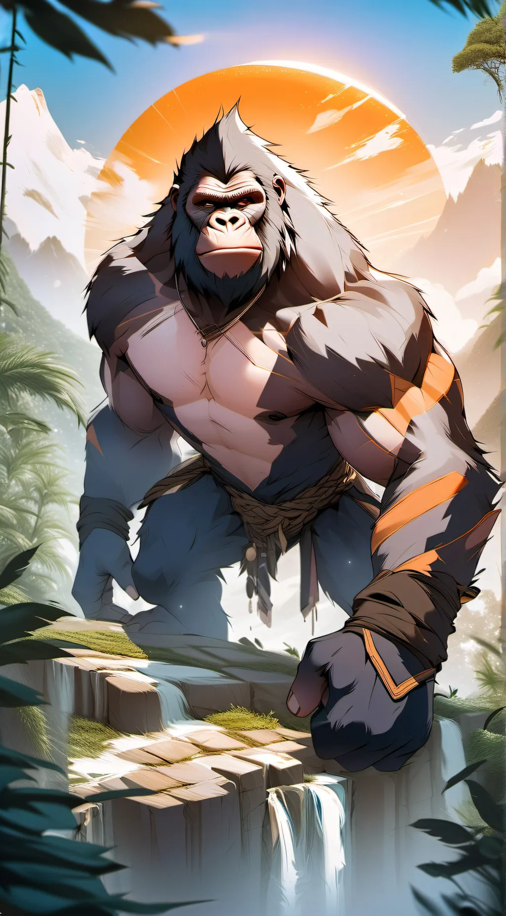 ai character: Gorilla tag background