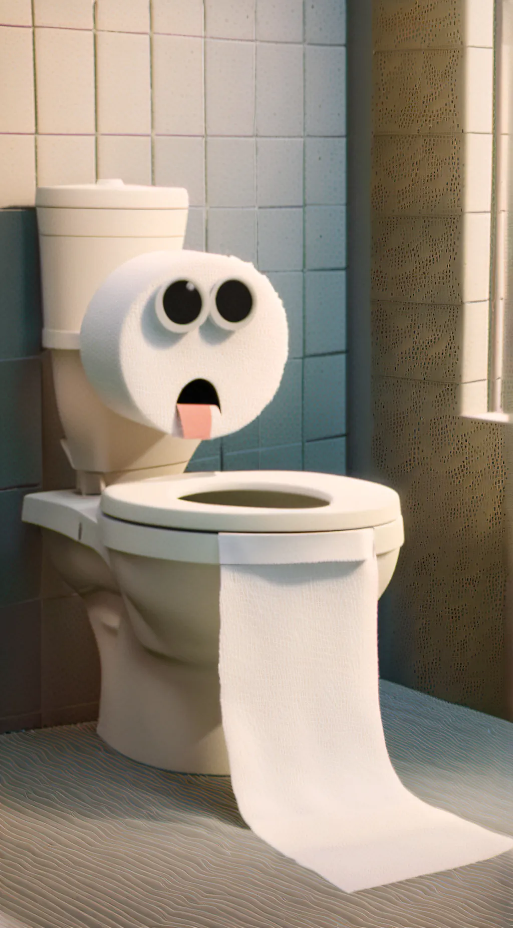 ai character: Toilet monster background
