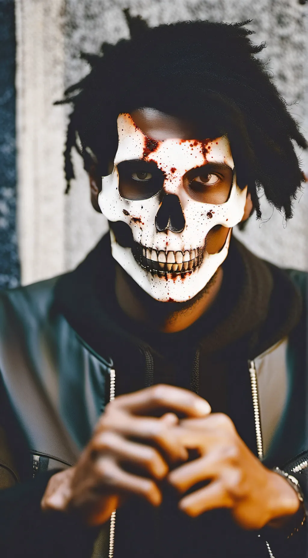 ai character: Death player hungr background