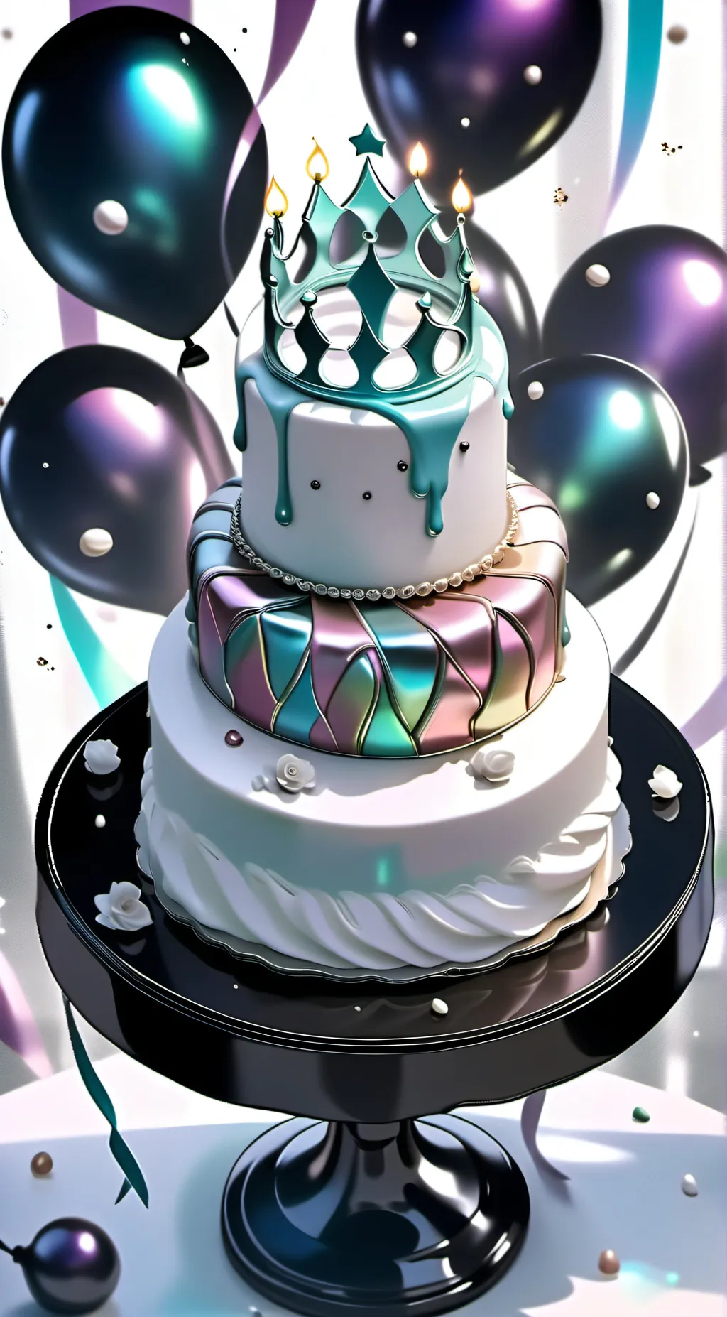 ai character: habby birthday! background